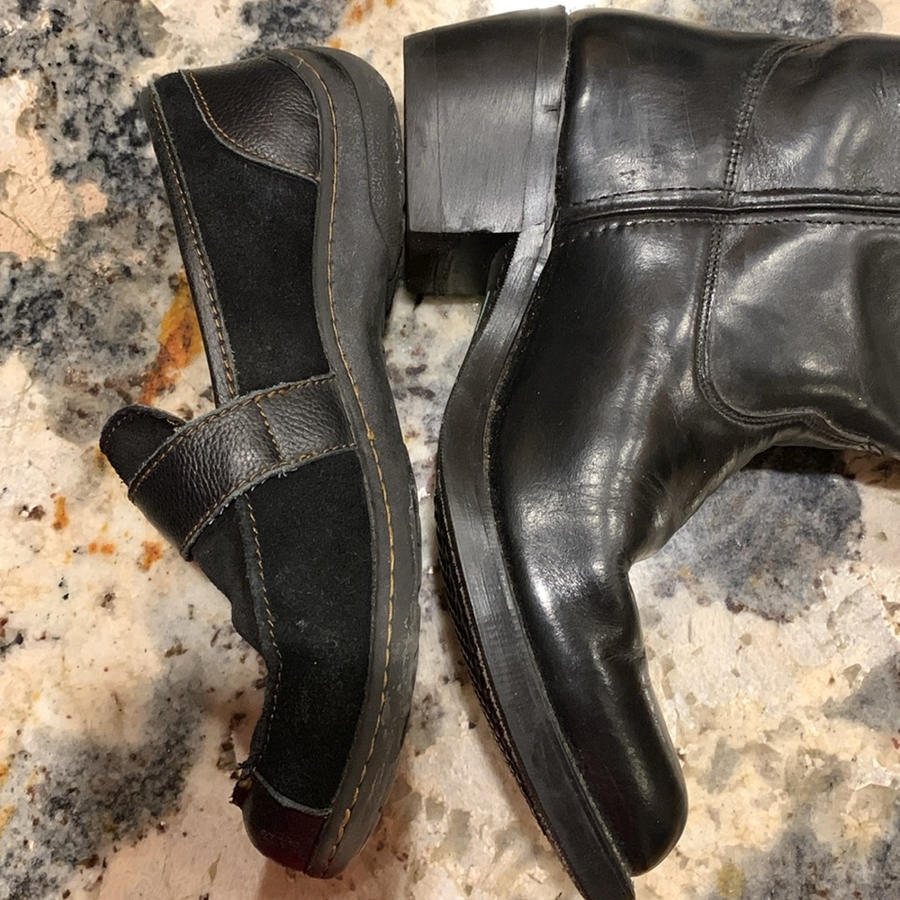 Leather Cowboy Style Boots 7.5 D - Picture 9 of 17